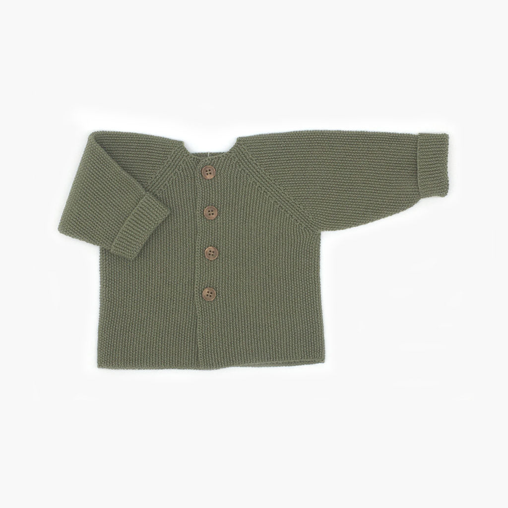 Babyjacke Reiskorn/ olive - korbmayer. ganz besonders. für kinder.