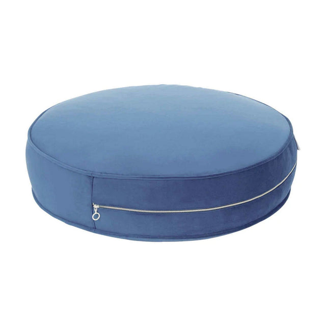 Großer Samt-Pouf 60 cm Blau - korbmayer. ganz besonders. für kinder.