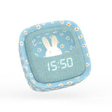 Wecker mit Nachtlicht - Blumen Blau
