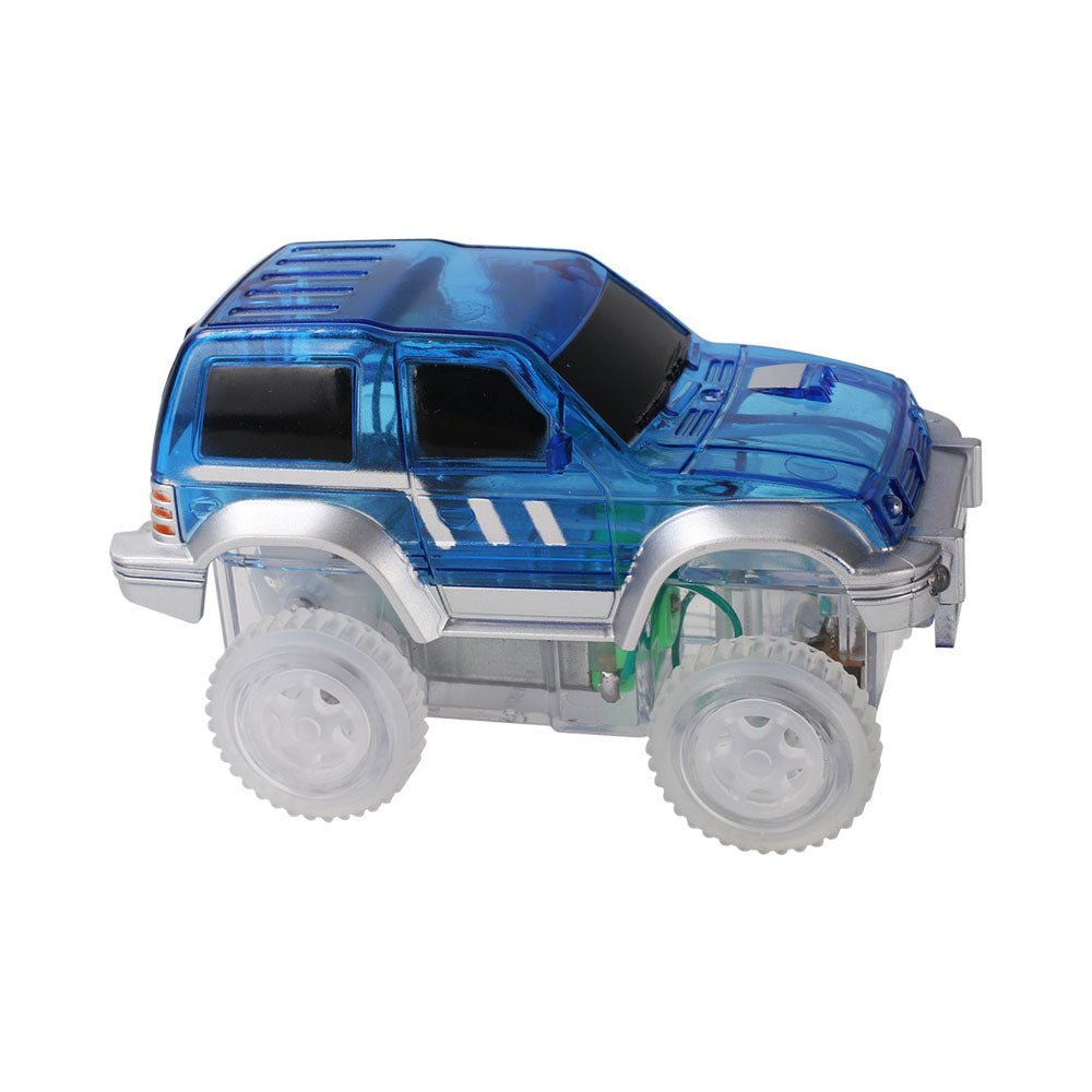 Race Track Car - Rennbahnauto Blau