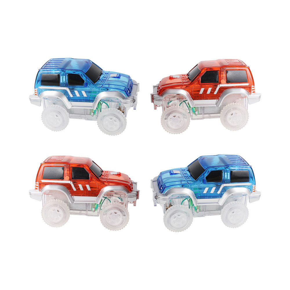 Race Track Car - Rennbahnauto Blau