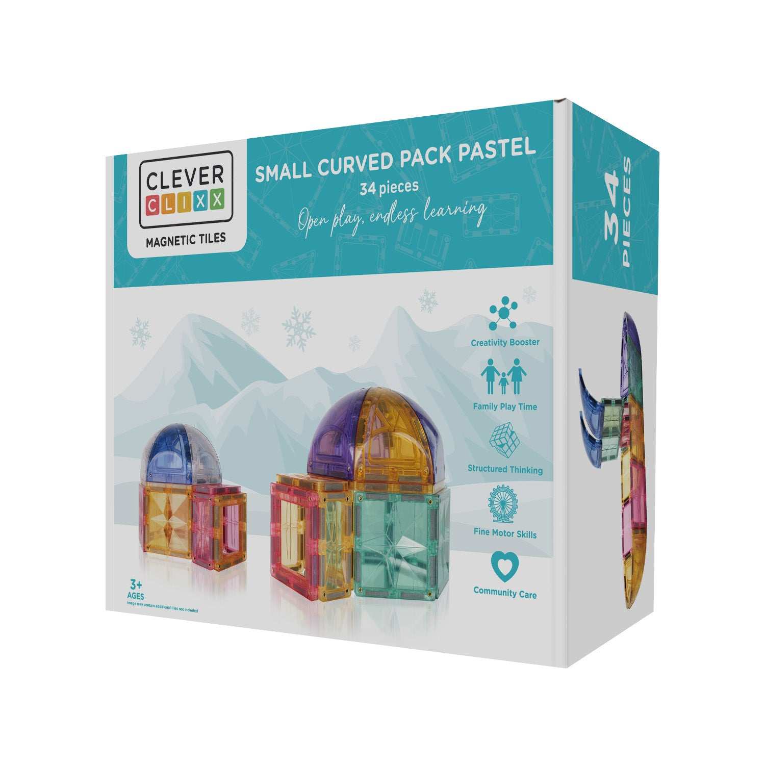 Kuppel Bausatz Pastellfarben 34 Teile