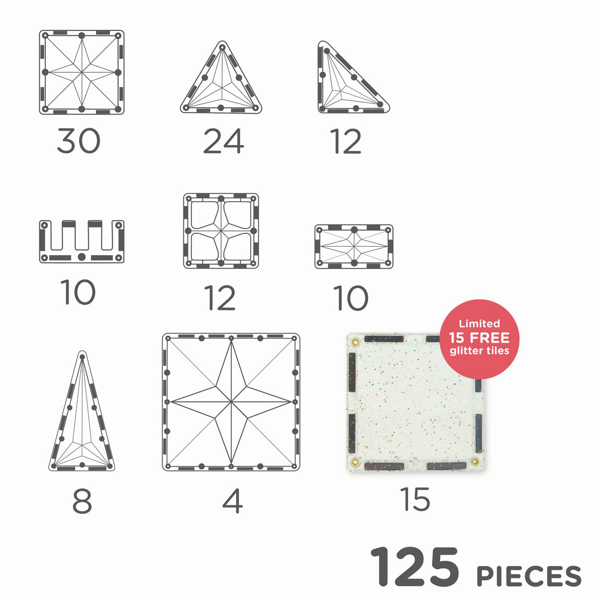 Inventive Pack intense 110 Teile + 15 Bonusfliesen