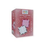 Glitzer Fliesen Transparent/Rosa 16 Teile