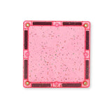 Glitzer Fliesen Transparent/Rosa 16 Teile
