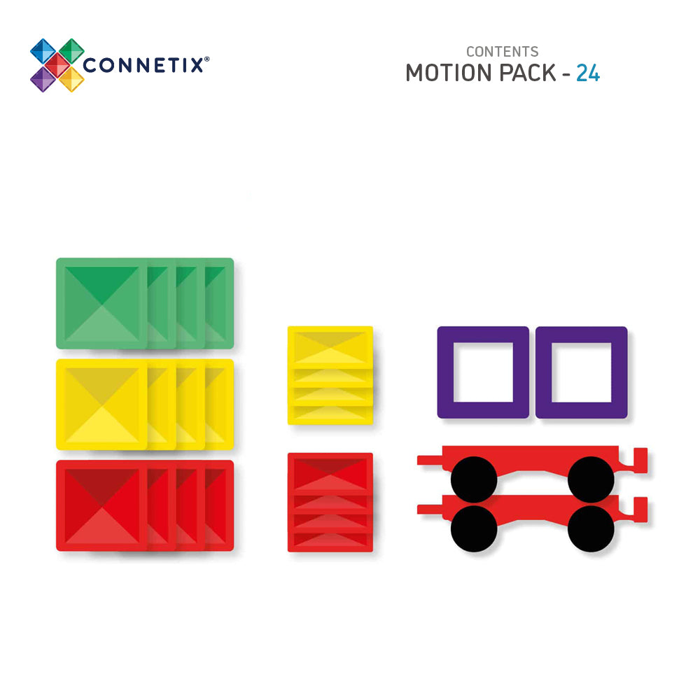 Magnetbausteine Rainbow Motion Pack - 24 Teile