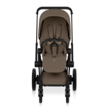 ePRIAM Comfort Matt Black incl. Babywanne, Sitzeinheit, Sitzbezug Coconut Brown