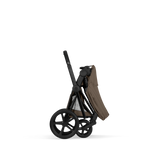 PRIAM Comfort Matt Black incl. Babywanne, Sitzeinheit, Sitzbezug Coconut Brown