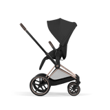 PRIAM Comfort Rosegold incl. Babywanne, Sitzeinheit, Sitzbezug Sepia Black