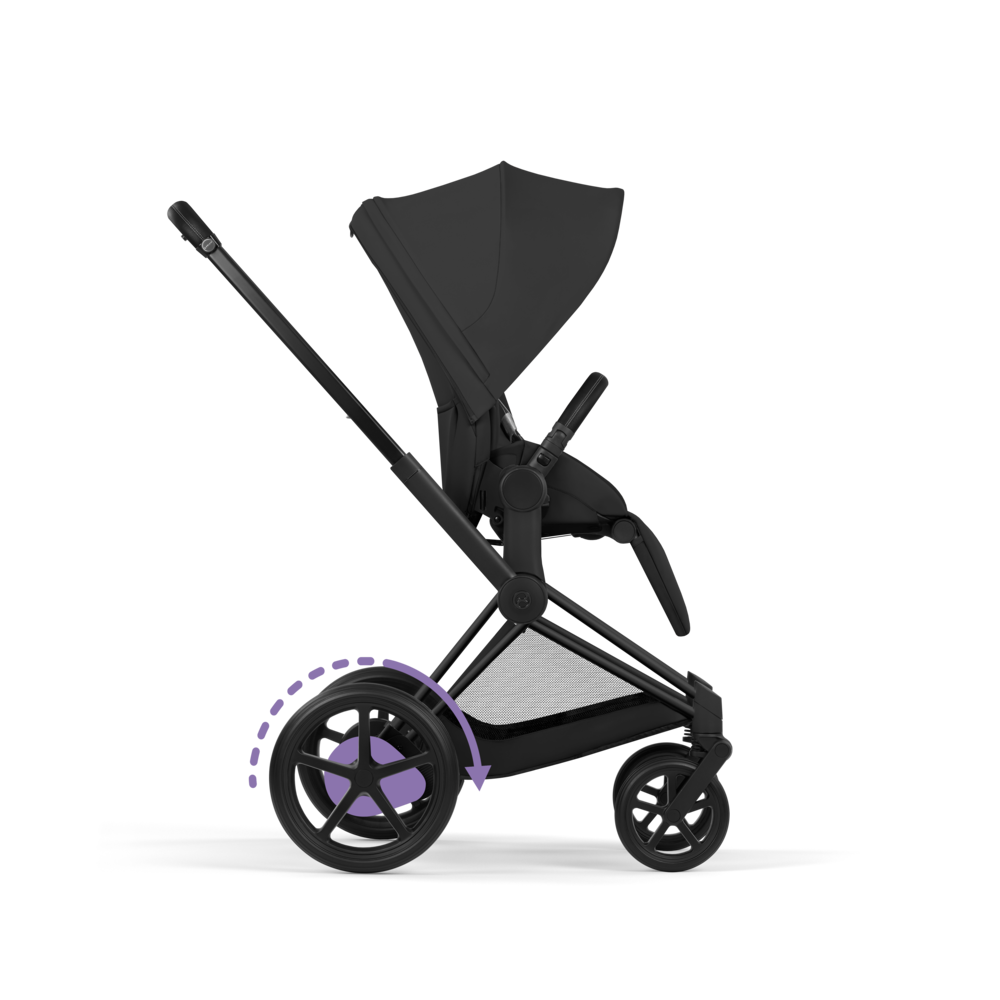 ePRIAM Style Rahmen inkl. Gestell Sitzeinheit Matt Black