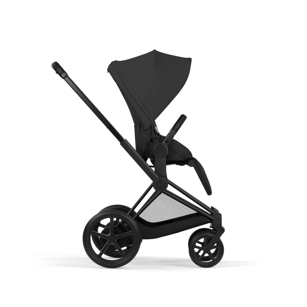 ePRIAM Comfort Matt Black incl. Babywanne, Sitzeinheit, Sitzbezug Sepia Black