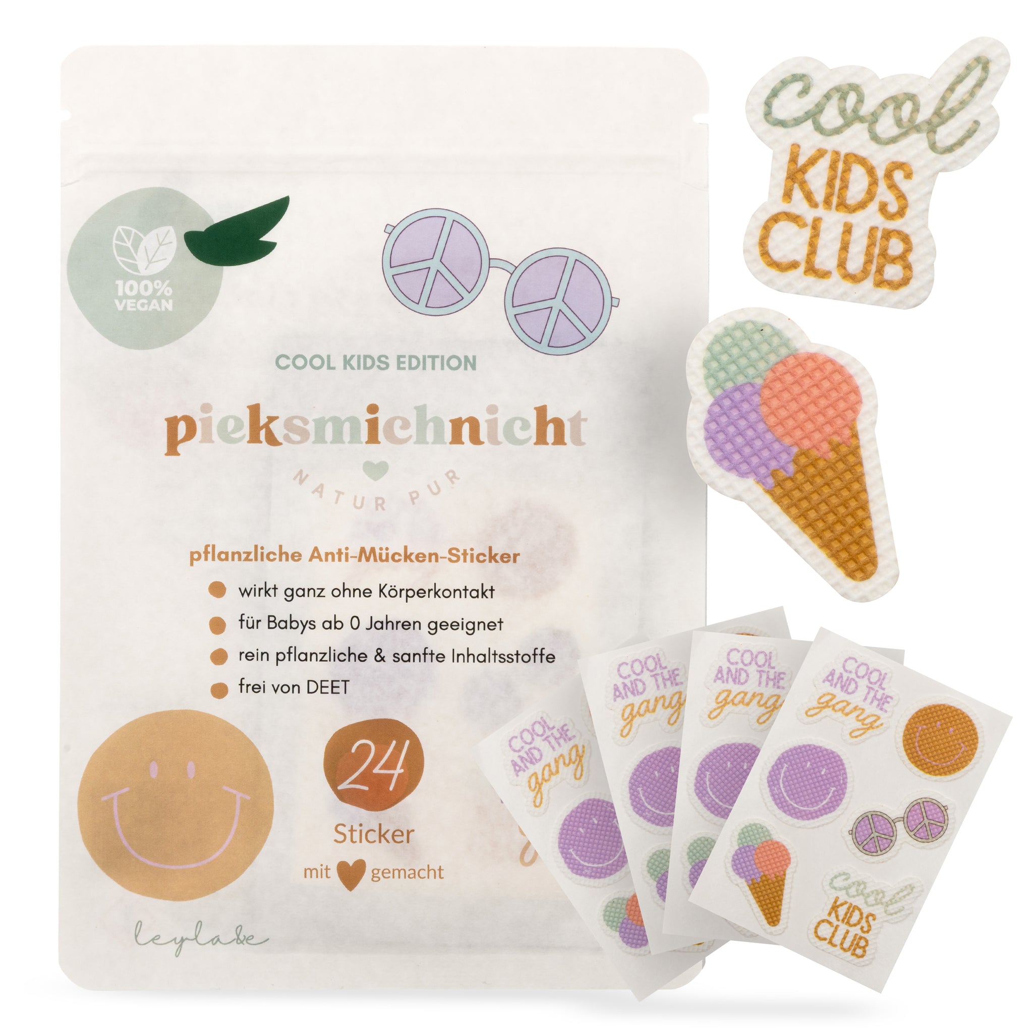 Anti Mücken Aufkleber - Cool Kids Edition