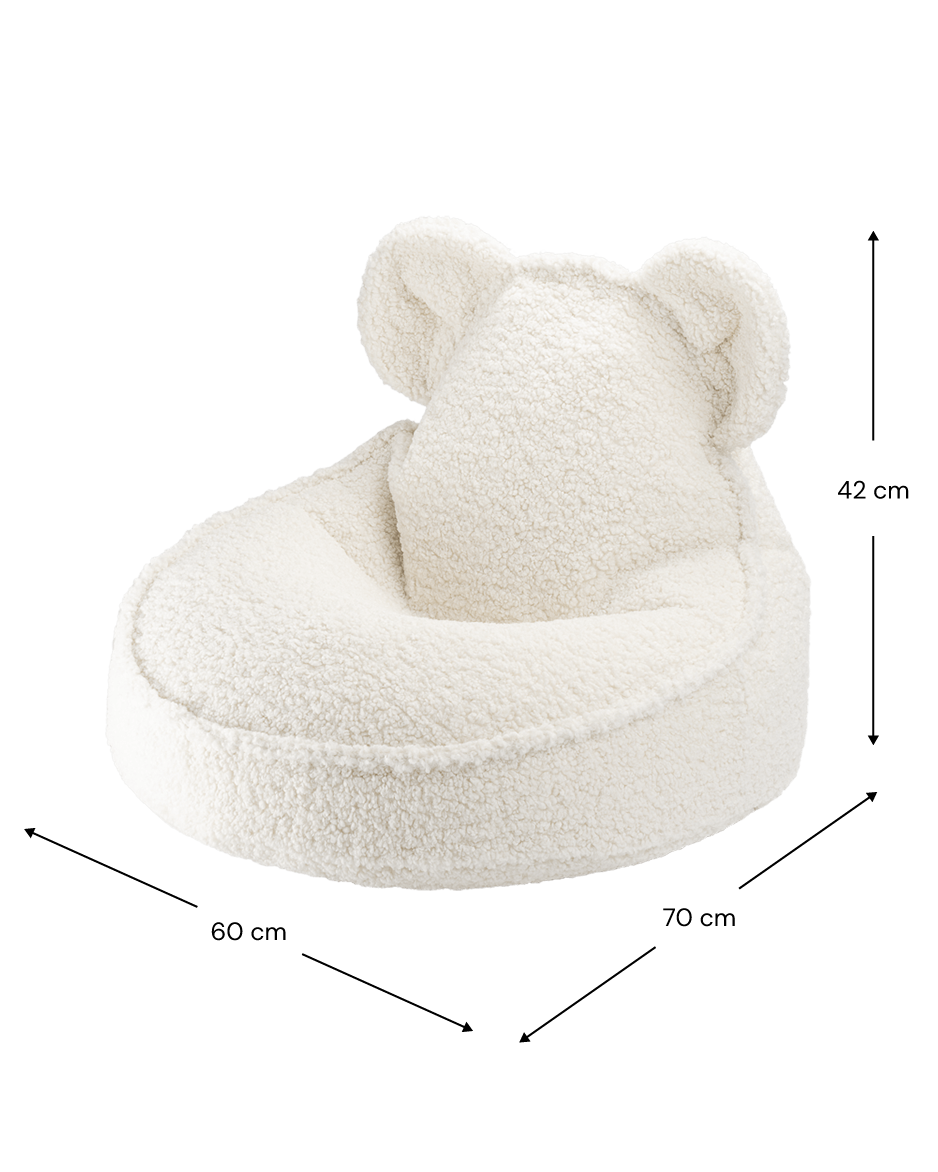 Bear Beanbag/ Cream White