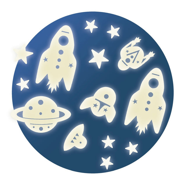 Phosphoreszierende Sticker: Space mission - korbmayer. ganz besonders. für kinder.