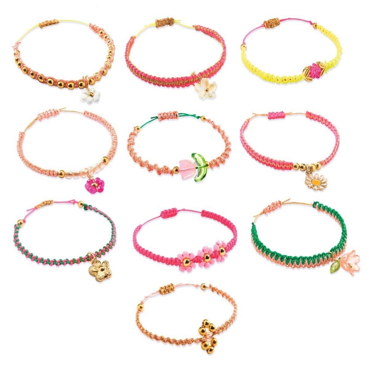Schmuck Basteln: Macrame Rosa