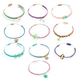 Schmuck Basteln: Macrame Blau