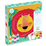 Lustige Tiere - Fingerfarben