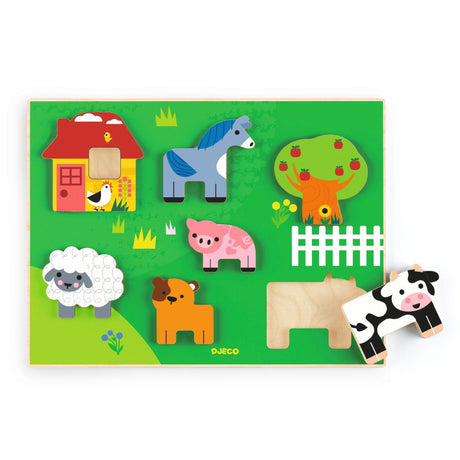 Holzpuzzle: Farm StoryDjecoFarm Storykorbmayer. ganz besonders. für kinder.