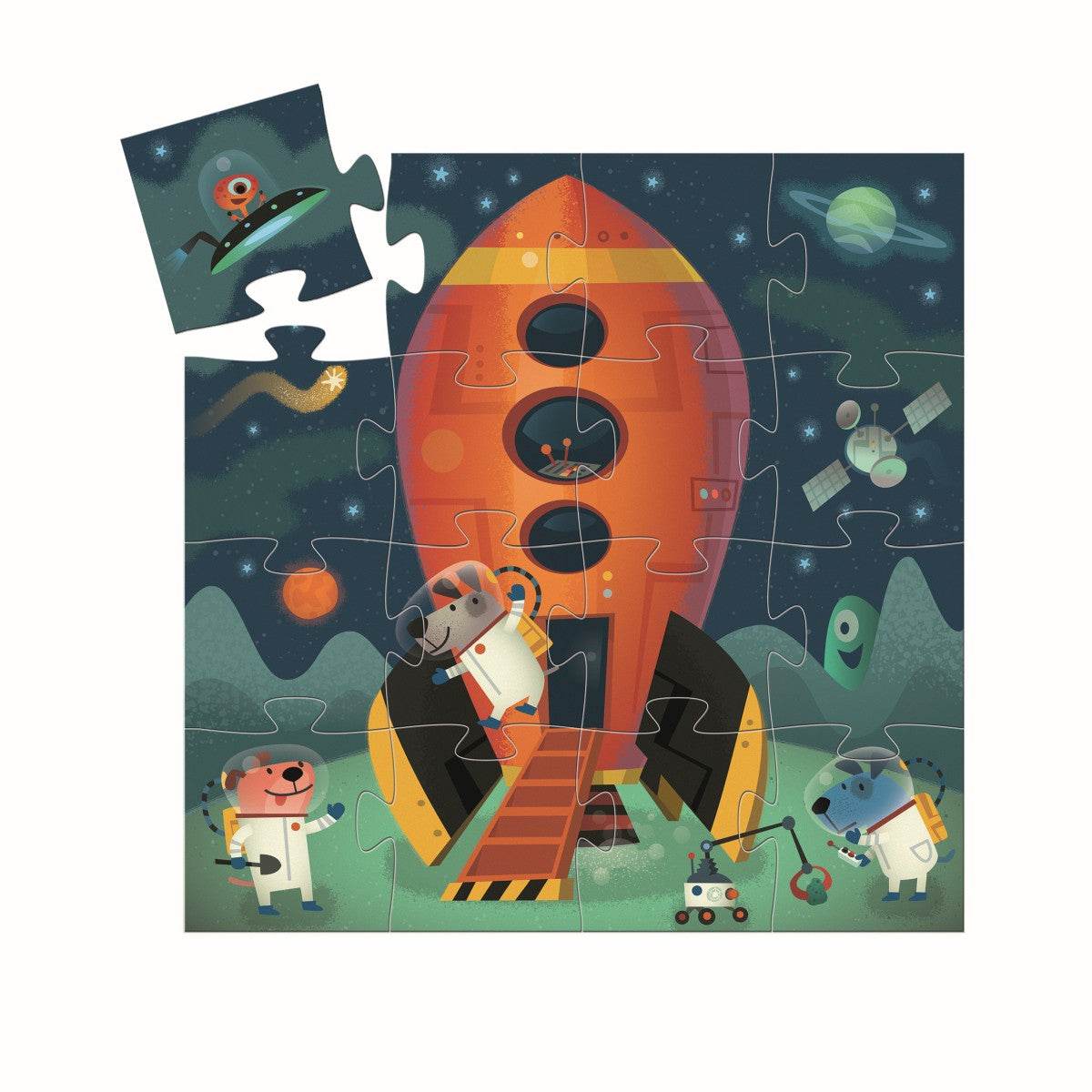 Formen Puzzle: SpaceshipDjecoFormen Puzzlekorbmayer. ganz besonders. für kinder.