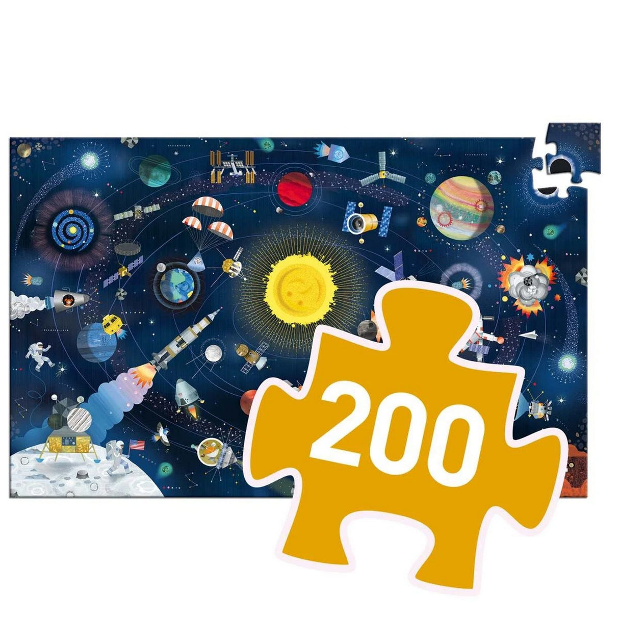Wimmelpuzzle: Der Weltraum