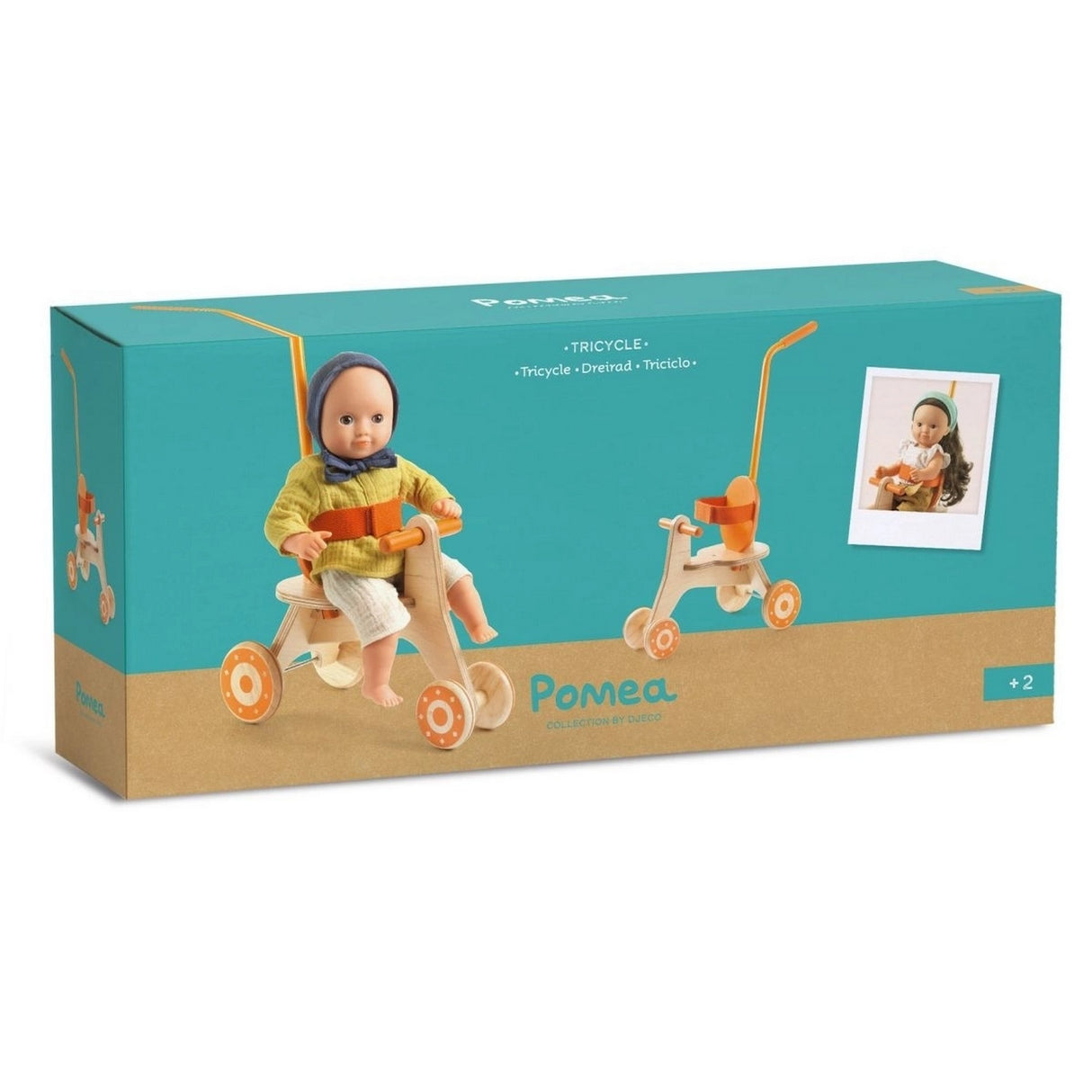 POMEA Puppen Dreirad