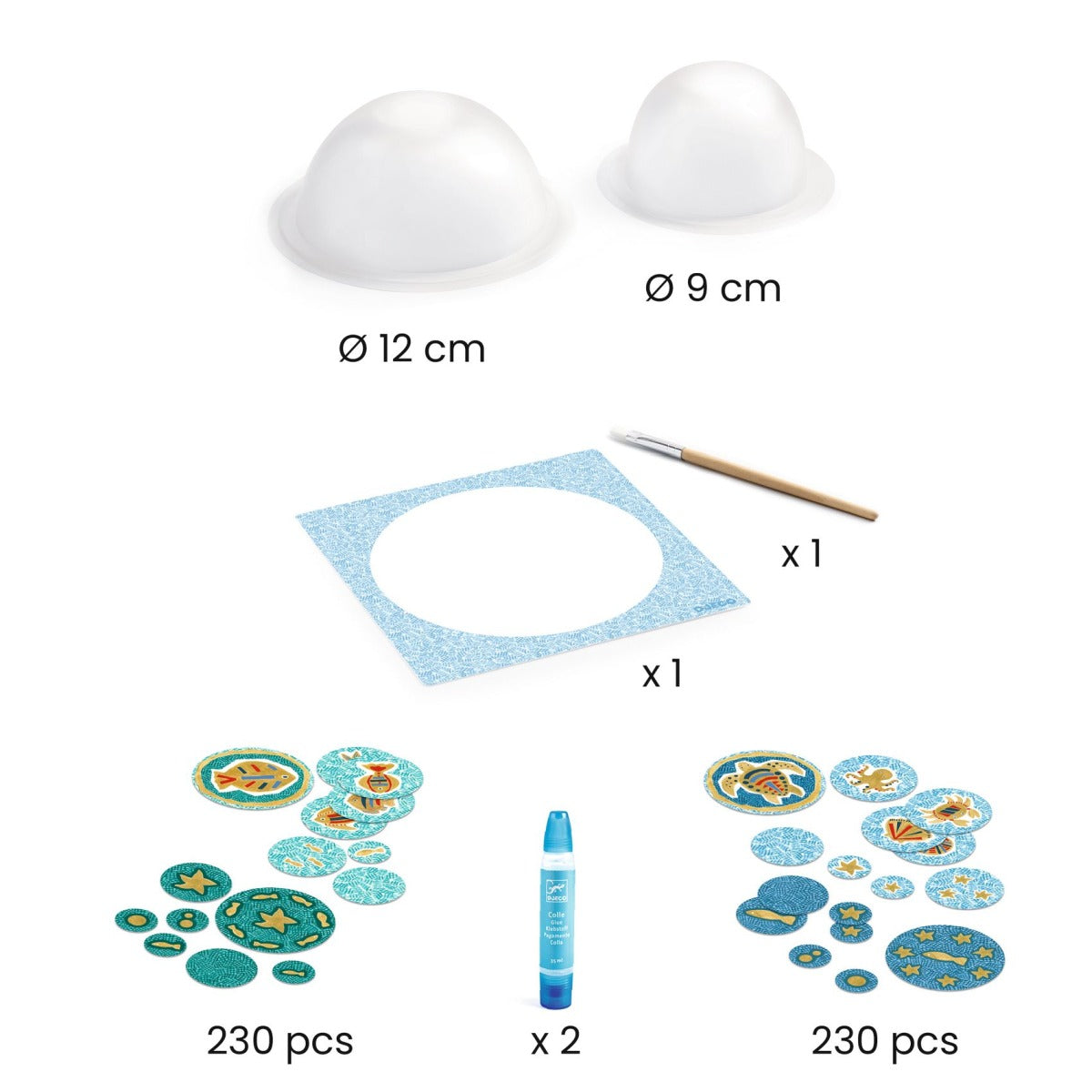 DIY: Schalen basteln blau