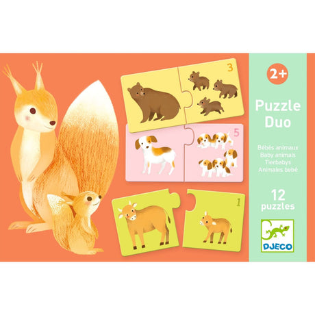 Lernspiel: Puzzle Duo: TierbabysDjecoPuzzle Duokorbmayer. ganz besonders. für kinder.