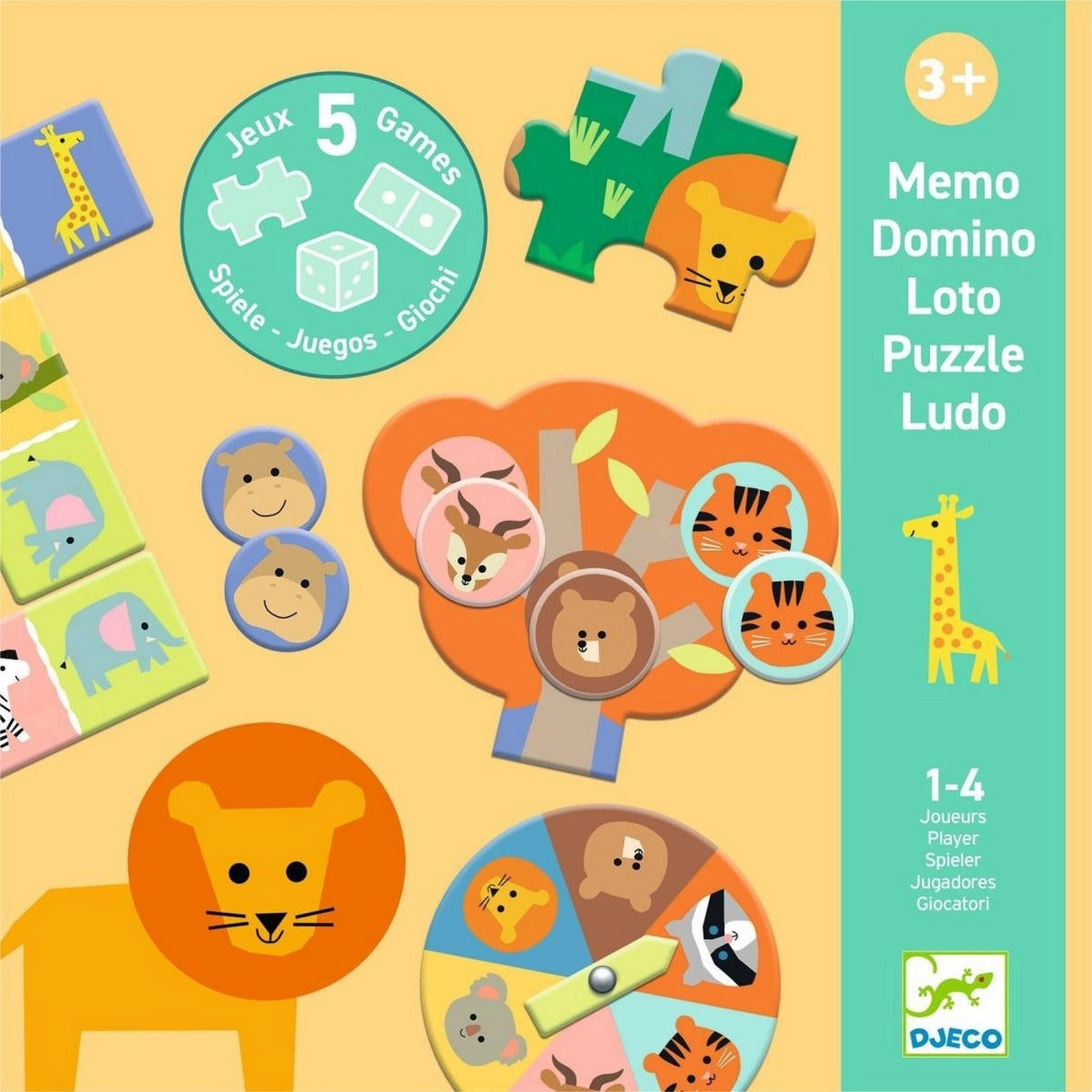 Lernspiele: Wilde Tiere - 5 Spiele