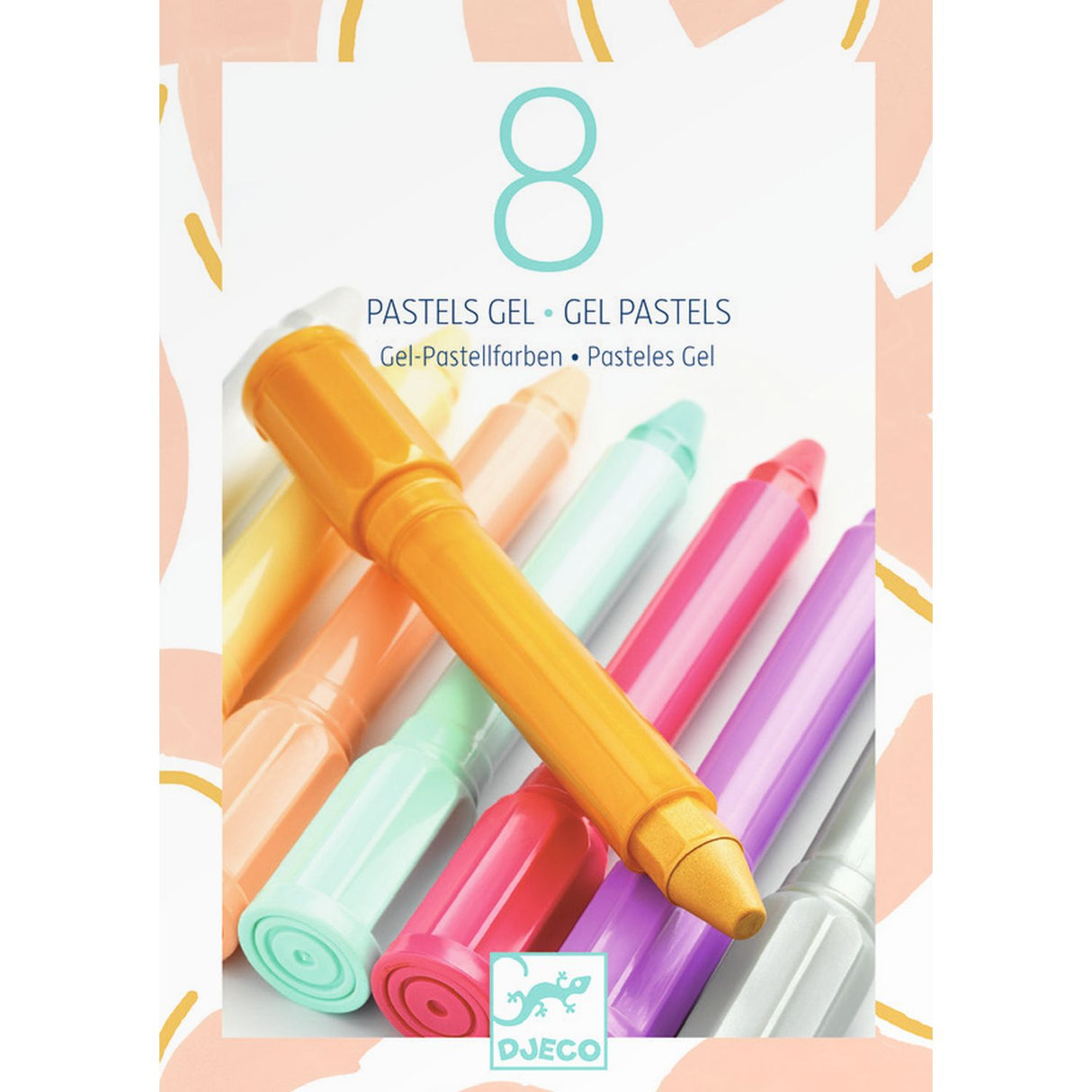 Farben: 8 Gel Pastelkreiden