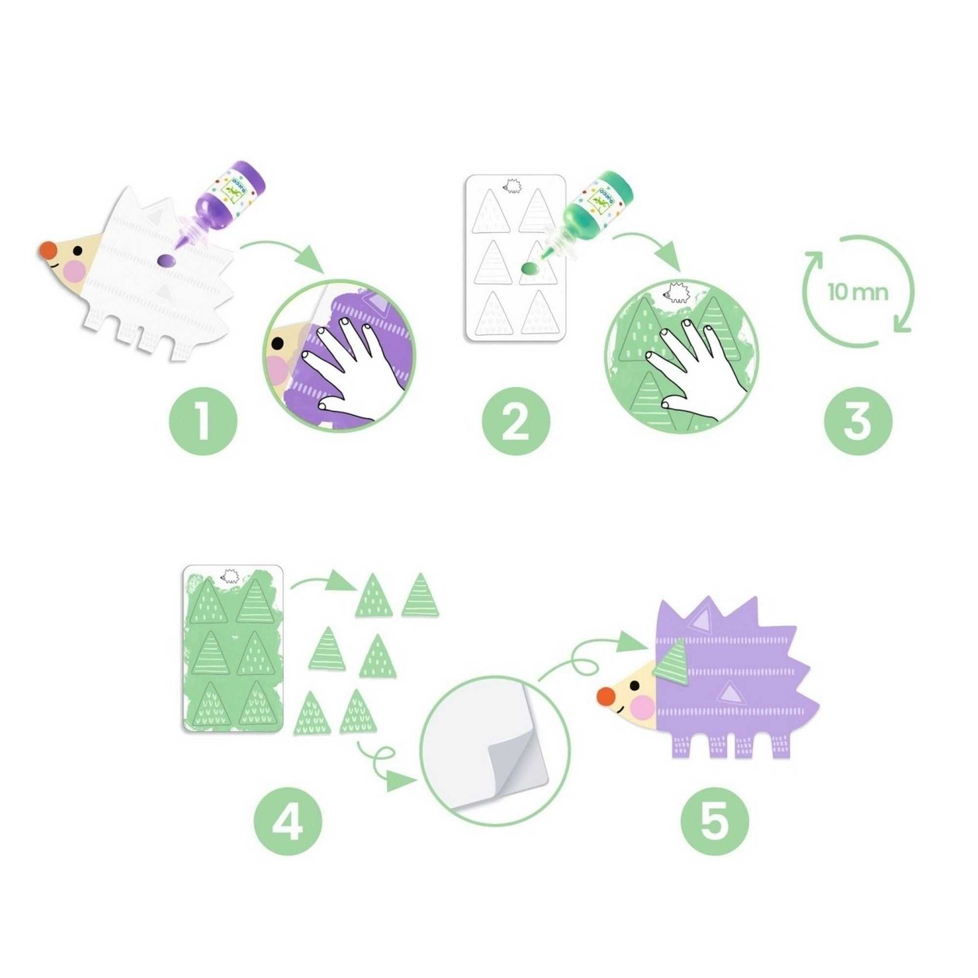 Malset 18+: Fingerfarbe - Kleine Formen