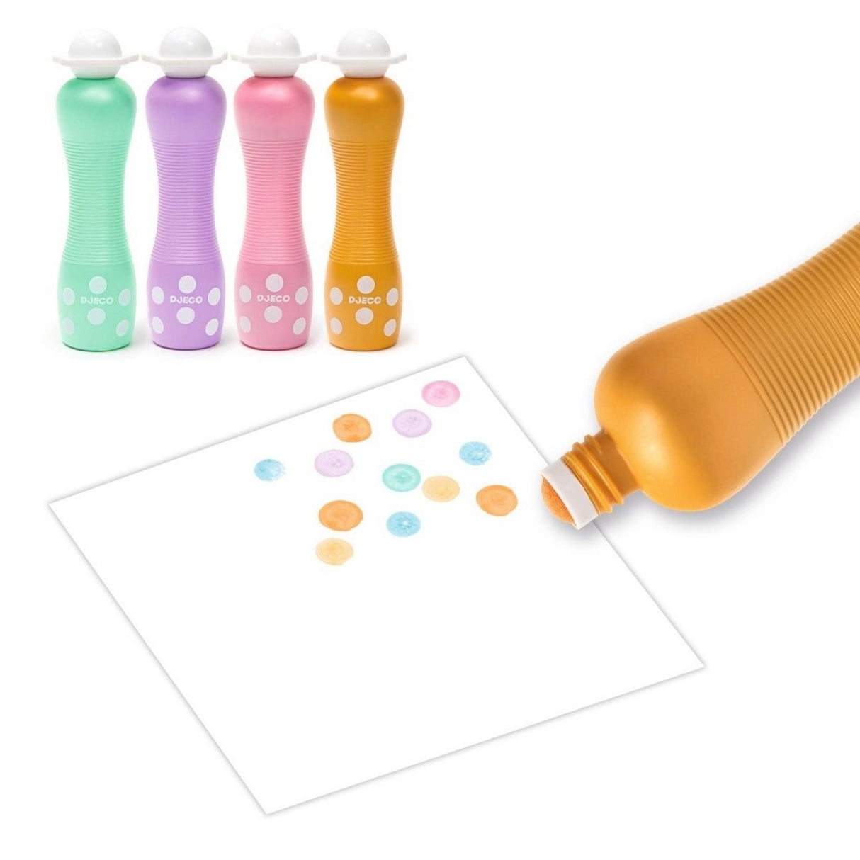 Farben: 6 Stifte mit Schaumstoffspitze - Pearly
