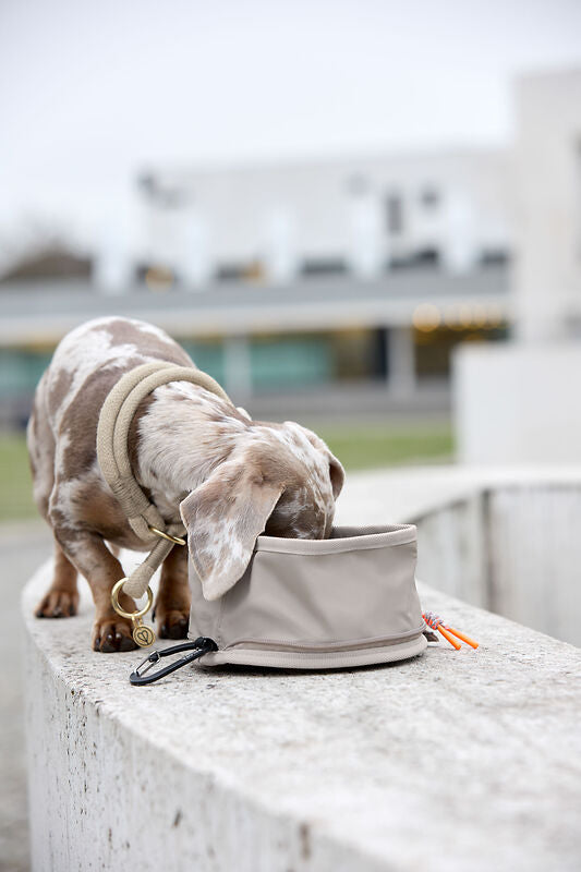 Hundenapf "to go"- Tura/ taupe