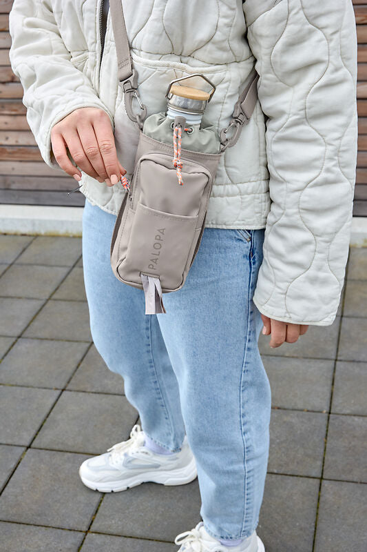 Flaschen & Leckerli Tasche- Boudi/ taupe