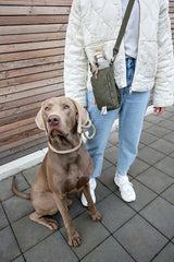 Flaschen & Leckerli Tasche- Boudi/ dark olive
