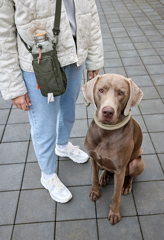 Flaschen & Leckerli Tasche- Boudi/ dark olive