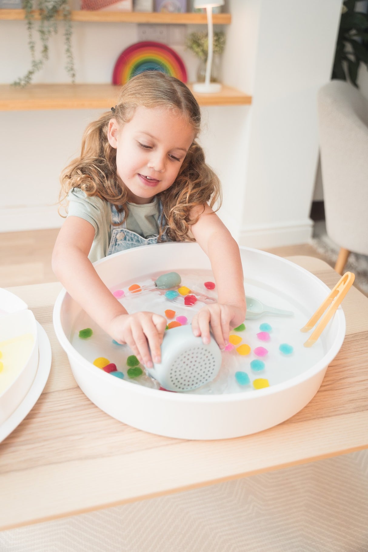 Sensorik Pinzetten-Set Coral/Yellow