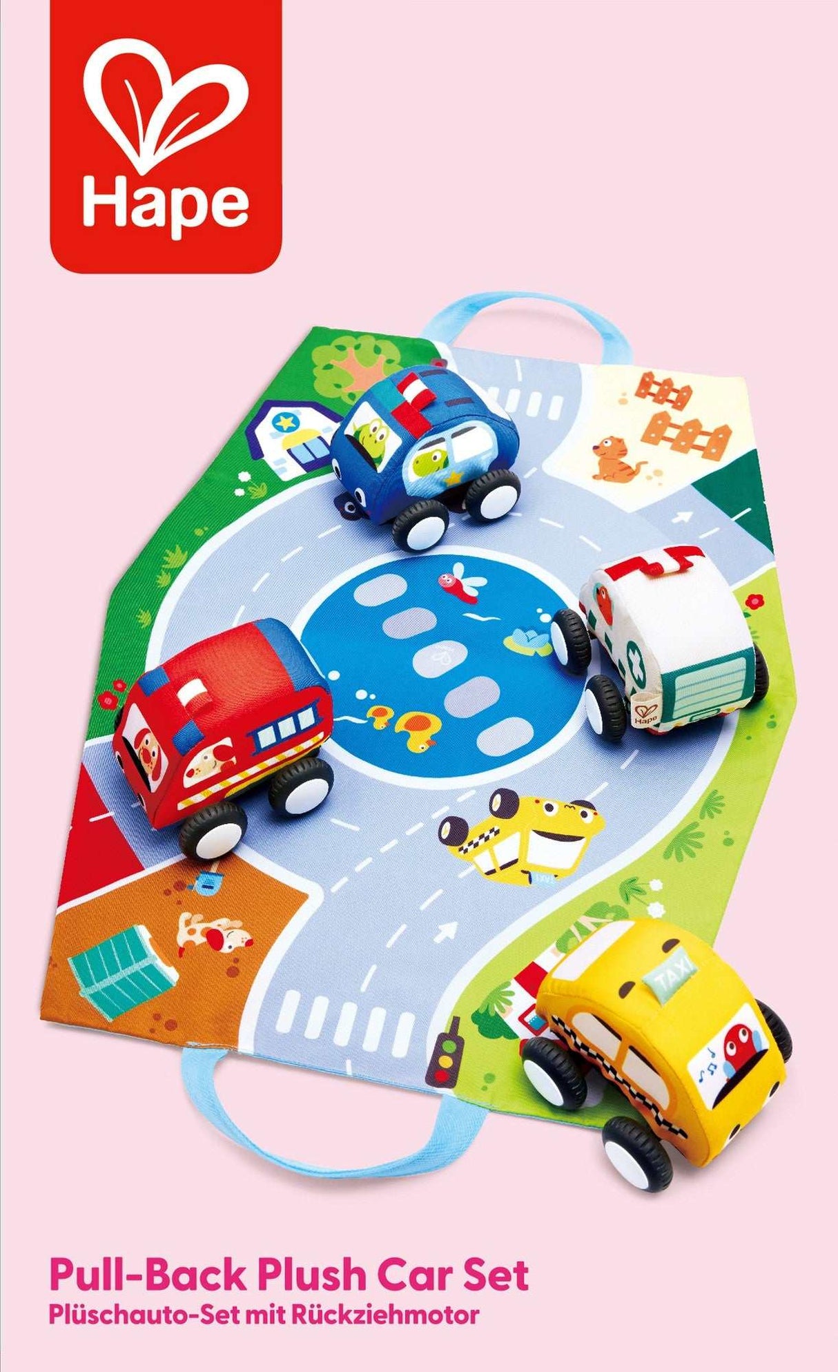Plüschauto-Set mit Rückziehmotor