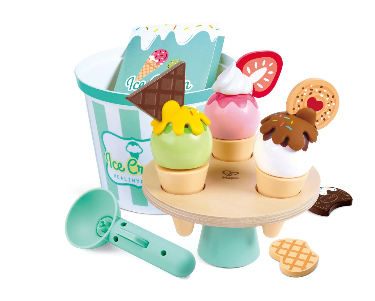Eiscreme-Set