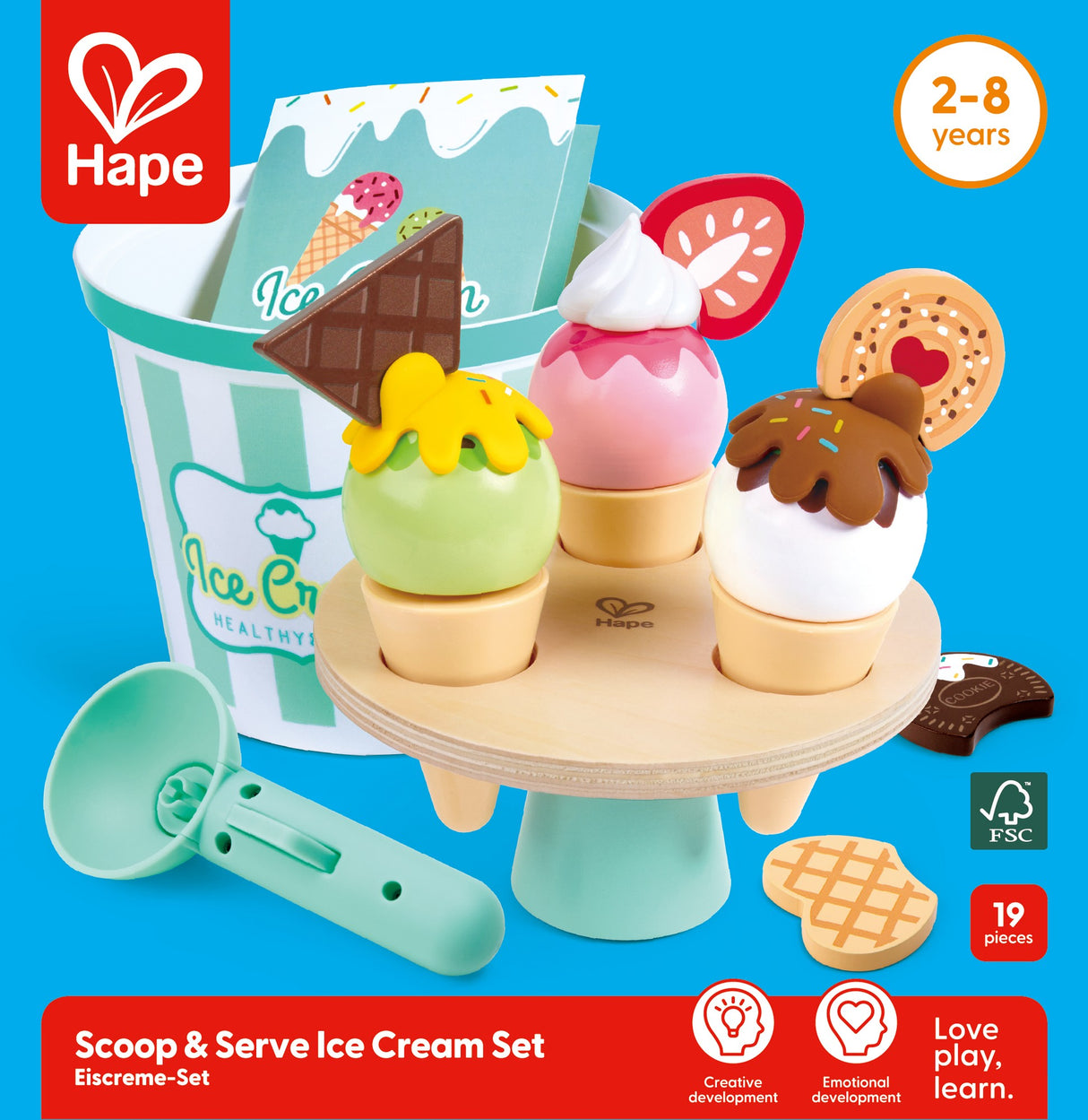 Eiscreme-Set