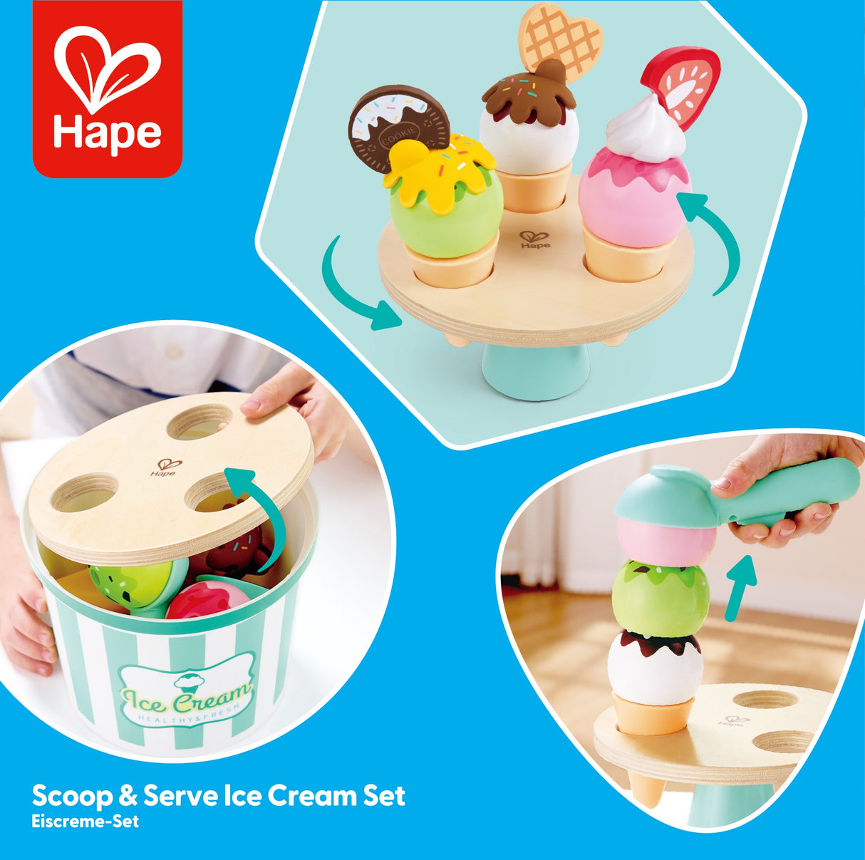 Eiscreme-Set