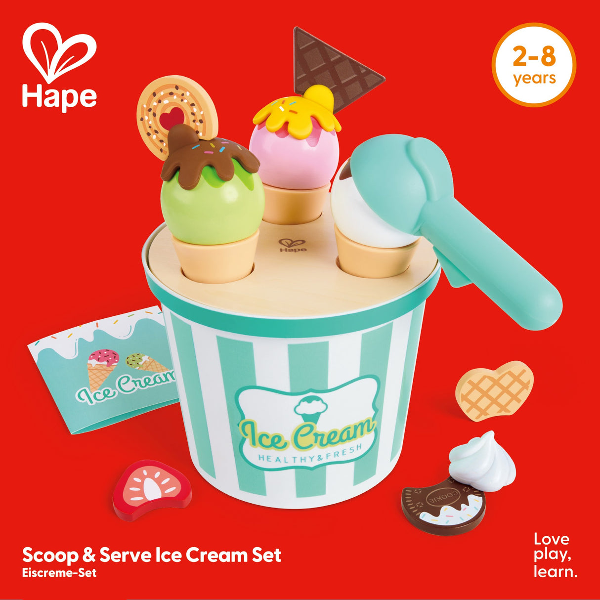 Eiscreme-Set