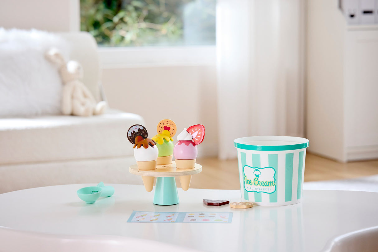 Eiscreme-Set