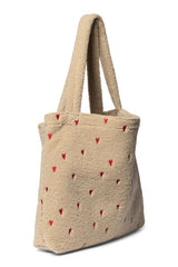 Mom Bag Ecru Teddy Hearts