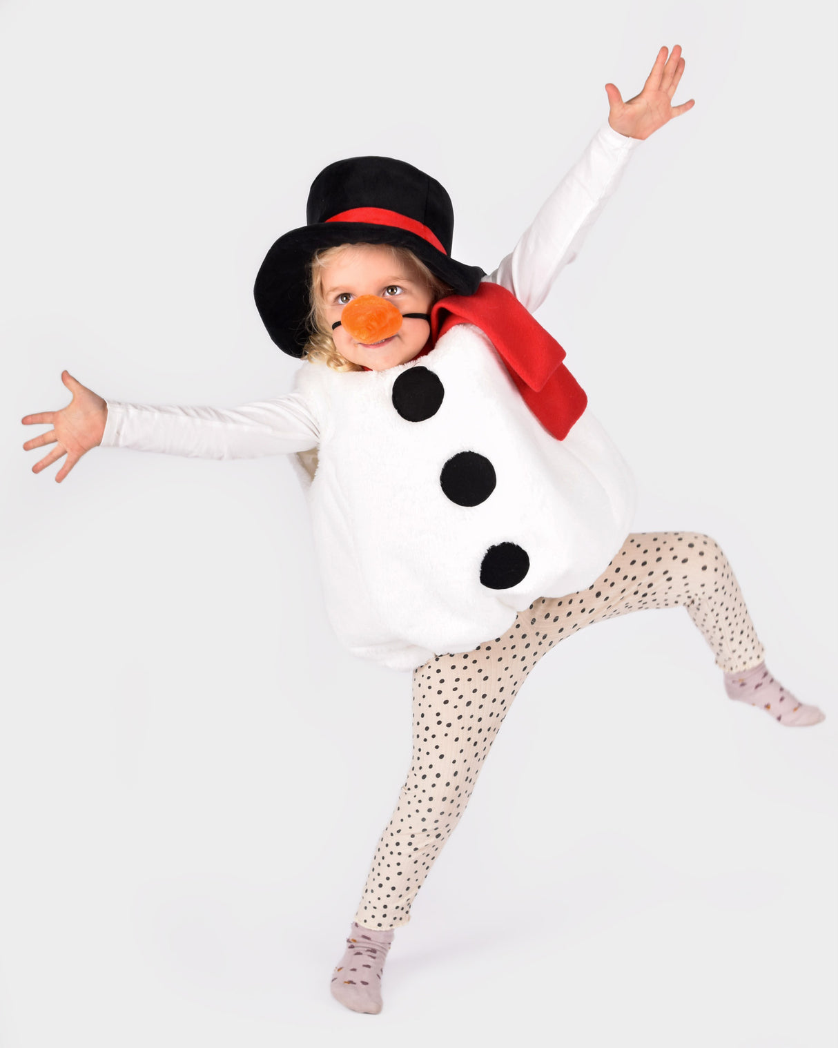 Schneemann Kostüm 2-4 Jahre