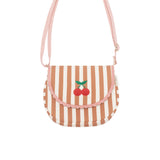 Stripy Cherry Scallop Bag