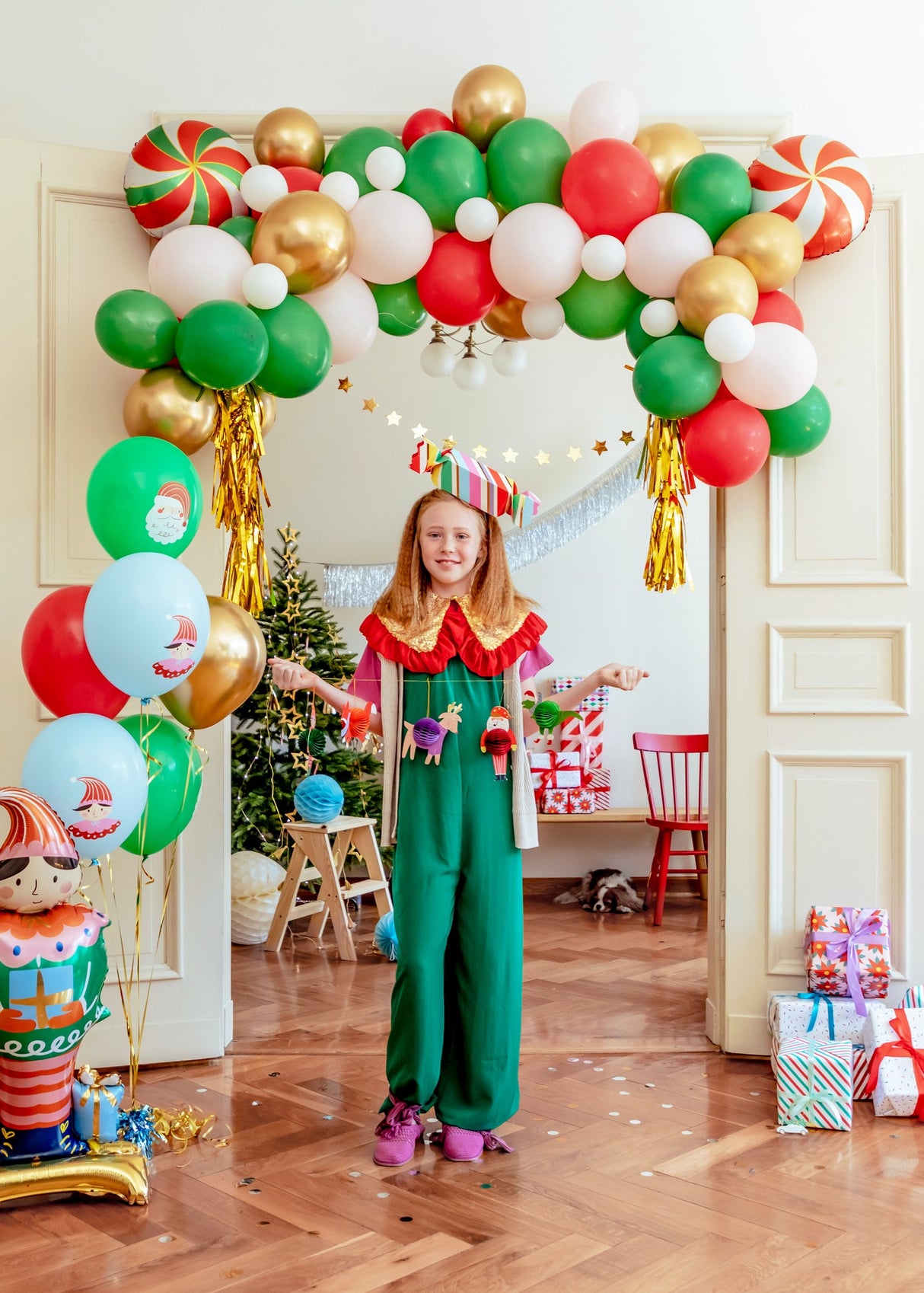 Luftballongirlande - Bonbons - korbmayer. ganz besonders. für kinder.