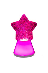 Glitzerlampe in Sternform