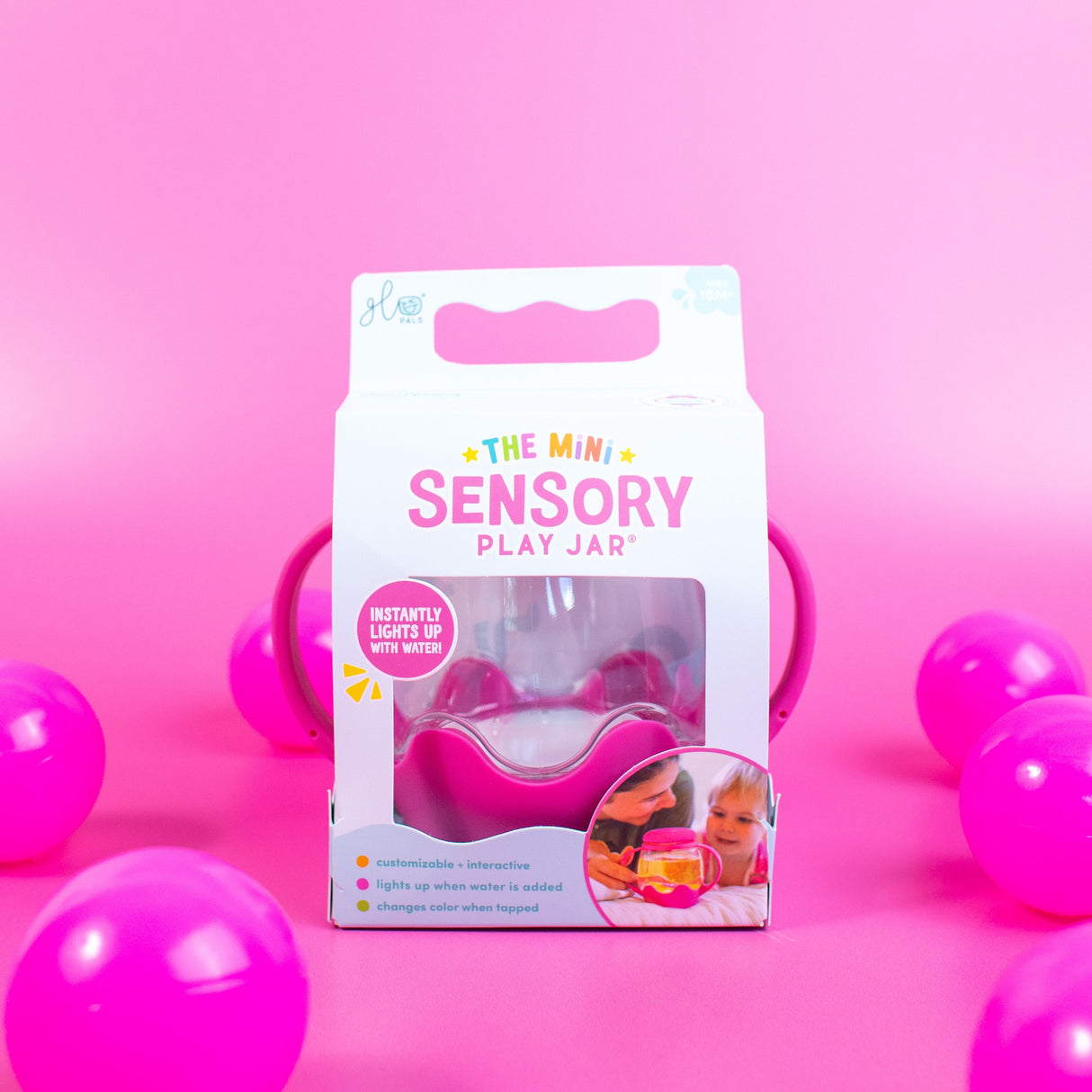 Sensorisches Spielgefäß Mini / Pink