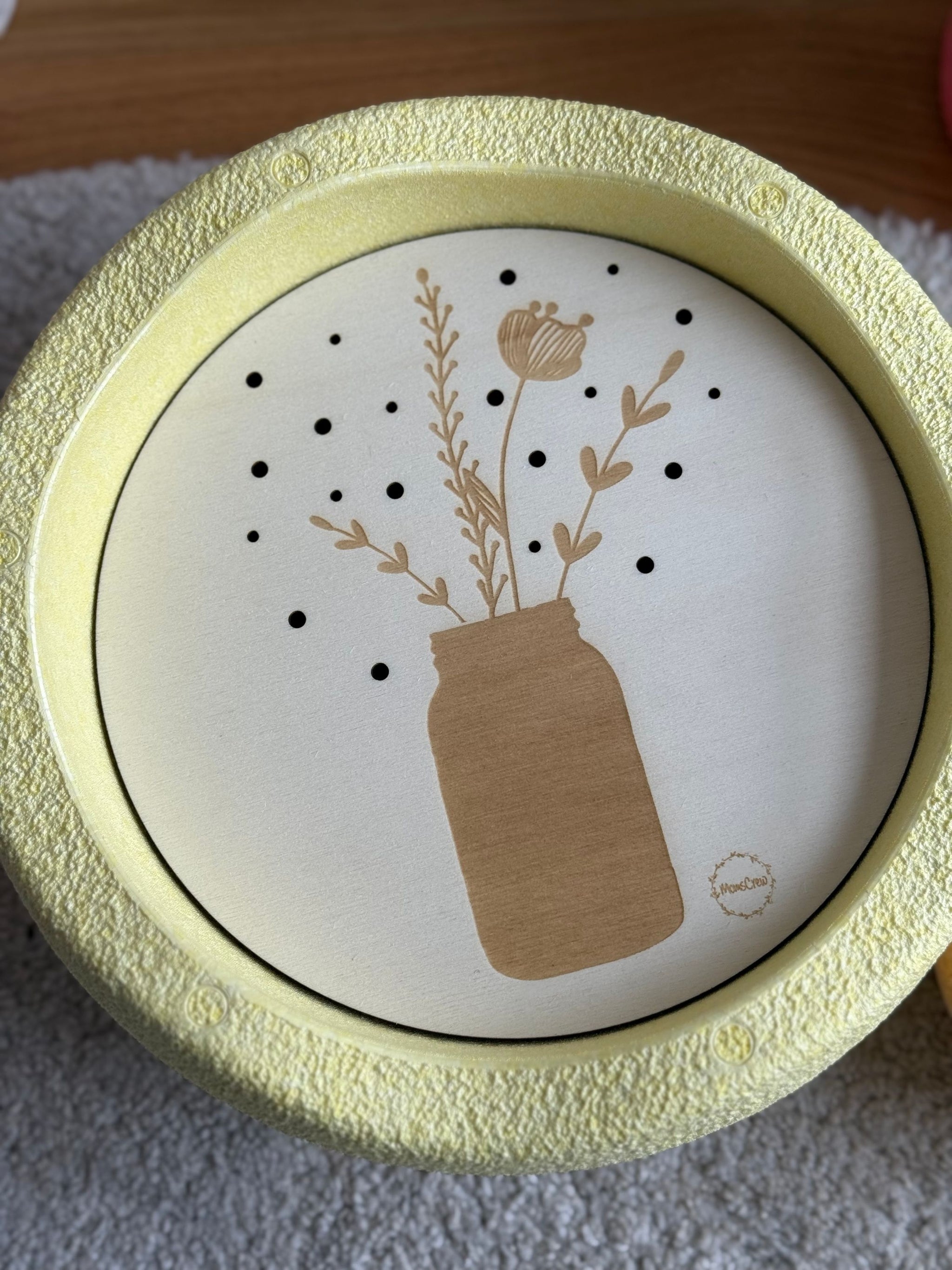 Set: Blumenvase + 20 Blumen (Ergänzung für Stapelsteine)