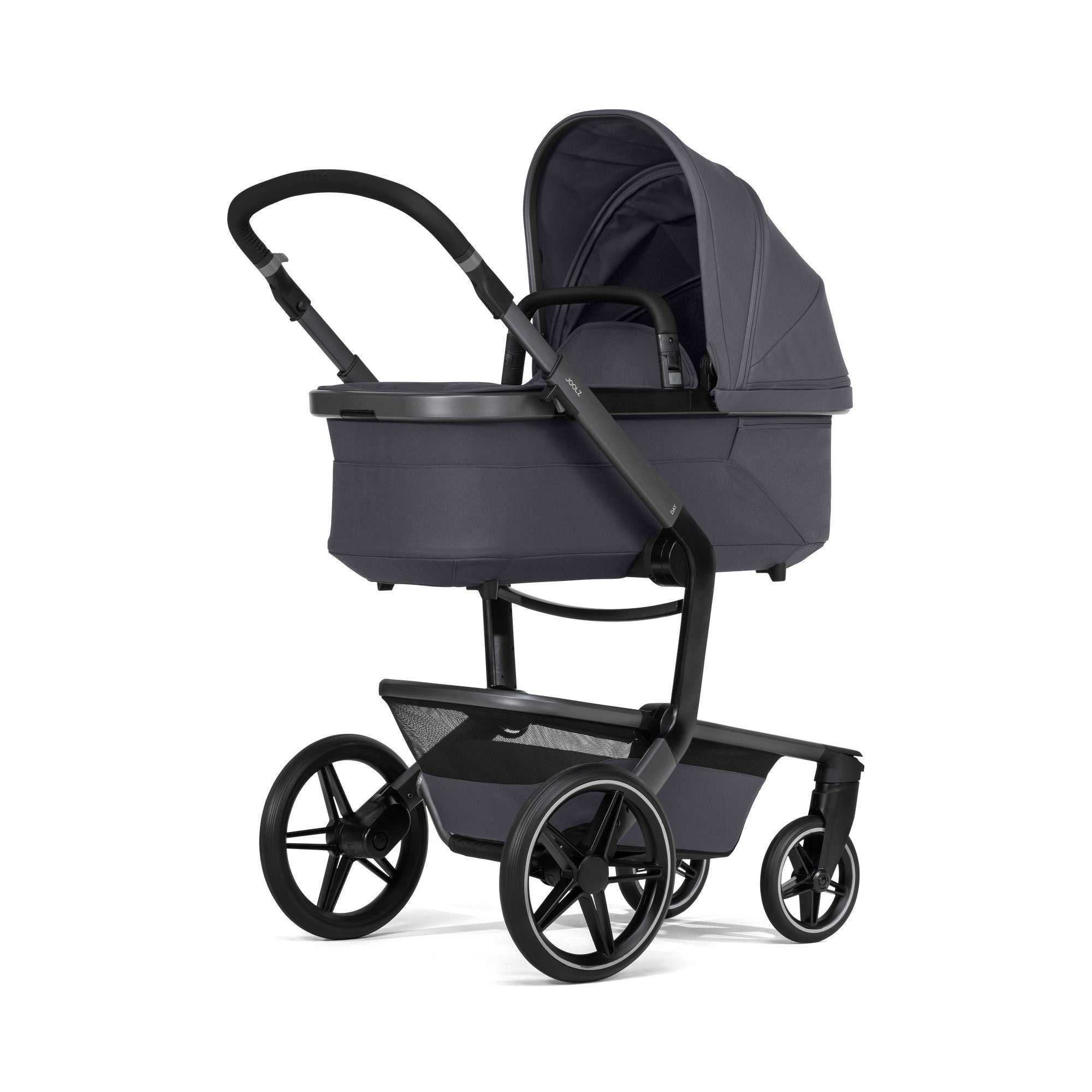 Joolz Day5 Komplettes Set Kinderwagen in Stone Grey mit ergonomischem Sitz und Wanne
